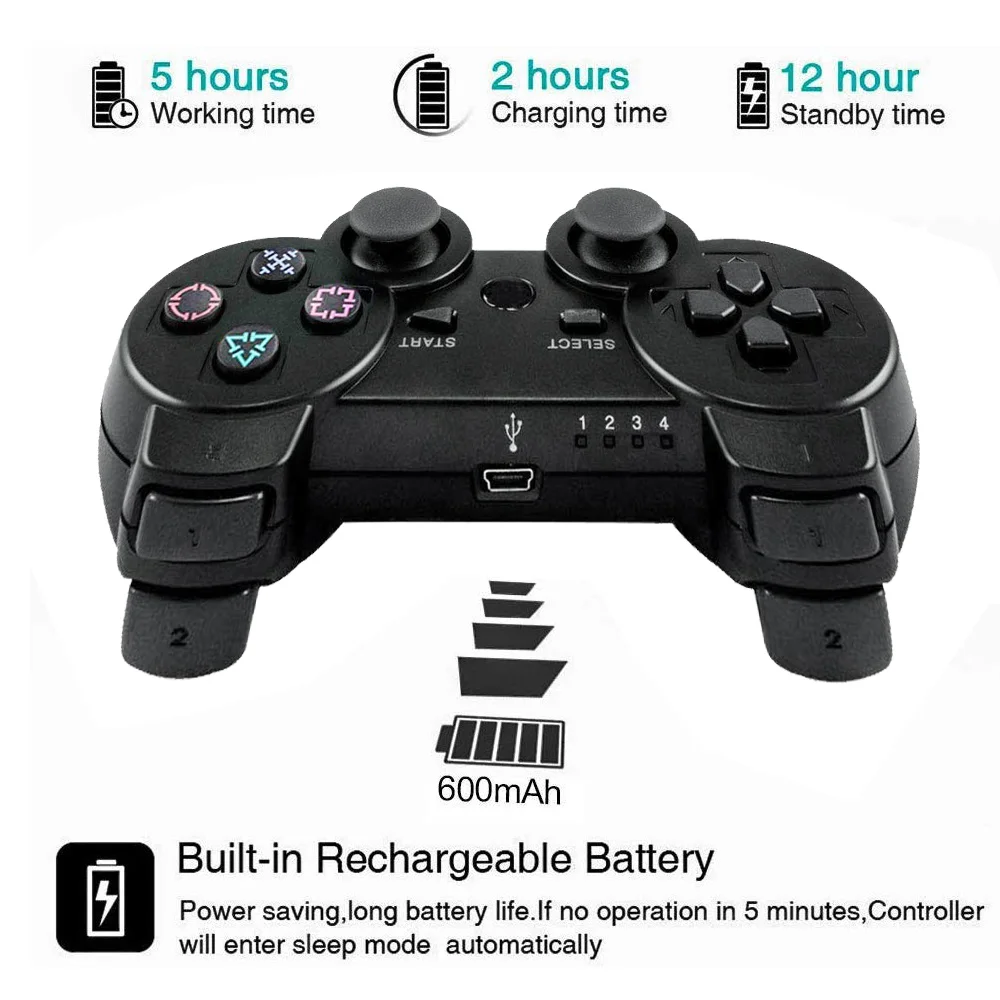 Геймпад беспроводной Bluetooth джойстик для PS3 контроллер Беспроводная консоль