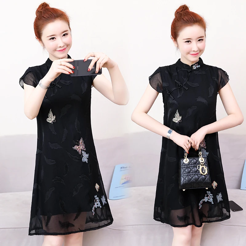 Ретро Вышивка павлина cheongsam белье женское кружевное перспективное китайское платье qipao раздельный костюм cheongsam платье