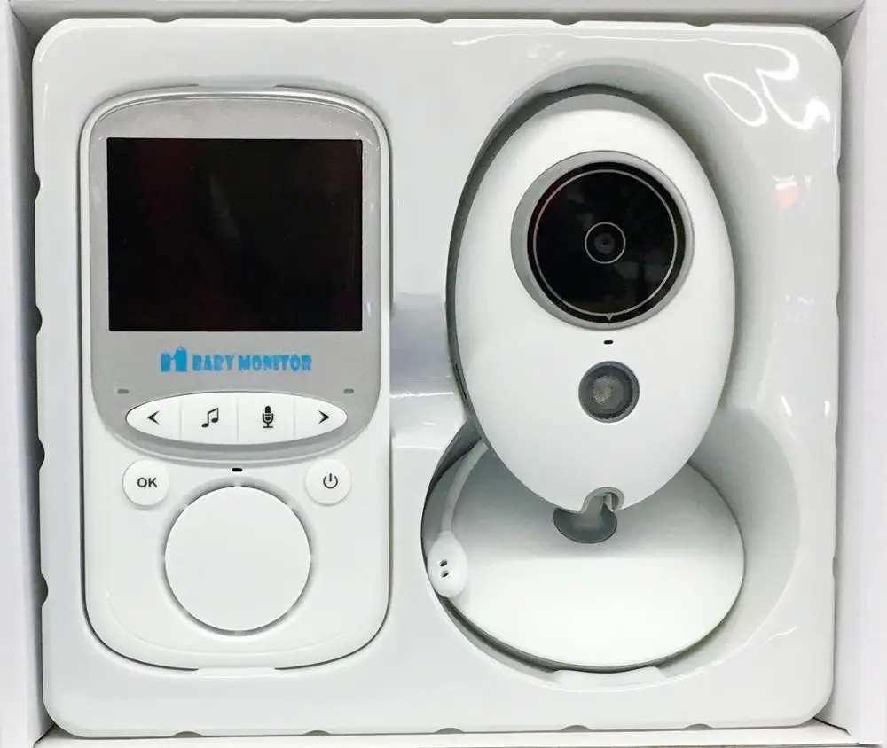 Wireless Video Color Baby Monitor 2 Way High Resolution Baby Nanny Security Camera IR Night Vision Temperature Monitoring