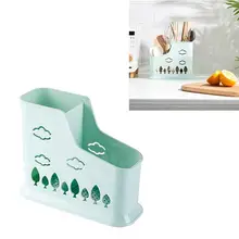1 шт кухонная стойка для хранения легкая Многофункциональная Пластиковая кухонная сливная стойка для Ложка Вилка палочки для еды(синий/серый/розовый