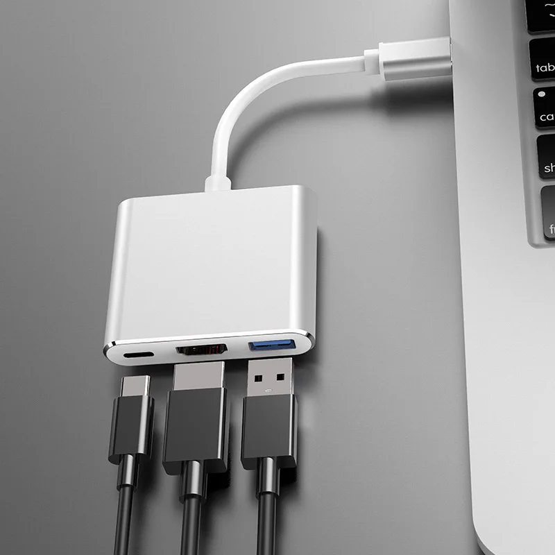 Type-C к HDMI кабель конвертер USB 3.1Hub многопортовый адаптер USB-C к USB 3,0/HDMI/type C конвертер для Macbook samsung huawei