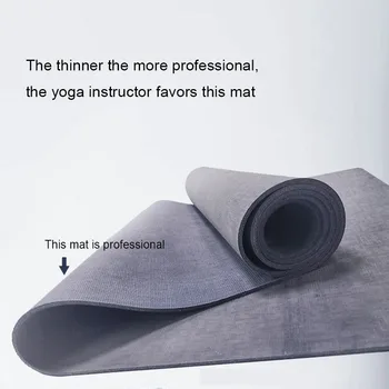 

4mm Nature Rubber Yoga Mat Thickened Widened Female Fitness Mat Dance Non-Slip Mat Home Lose Weight Exercise Pliates