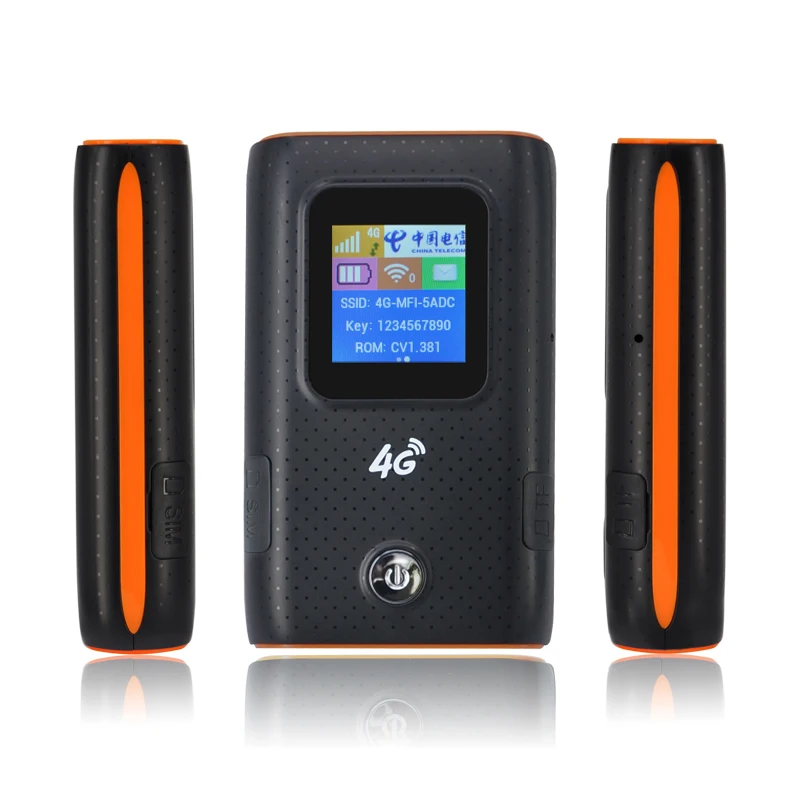 4G WiFi роутер с слотом для sim карты 5200 мАч power bank 150 Мбит/с 3g LTE Мобильная точка доступа