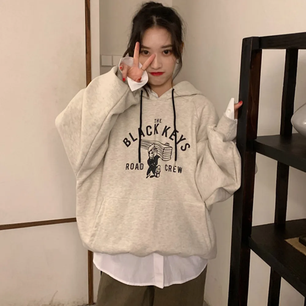 

Hoodies For Women New 2020 Autumn Spring Outwear All-match Female Fall Pullover Letter Fashionable Casual Printing