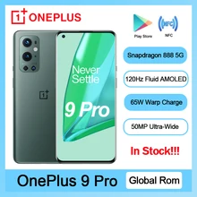 Global Rom OnePlus 9 Pro 5G Smartphone Snapdragon 888 120Hz Fluid Display 2.0 Hasselblad 50MP Ultra-Wide Oneplus 9pro Phone