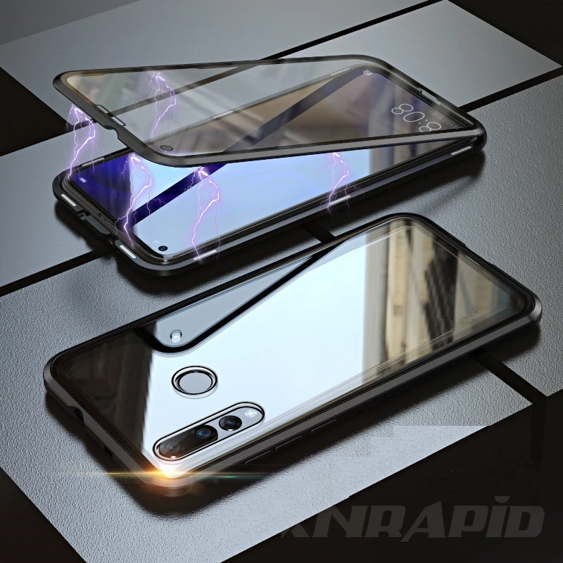 Для huawei Honor 9X Премиум чехол 360 магнитный двухсторонний чехол из закаленного стекла с металлической рамкой для Honor9X Global чехол Fundas Couqes