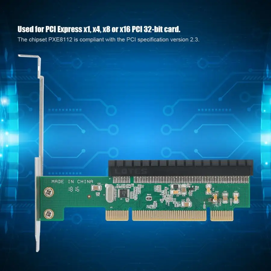 ST42 PXE8112 чипсет PCI 2,3 3,3 V/1A 3,3 Vaux/100mA для PCI Express 1,0 2,5 Гбит/с адаптер карты