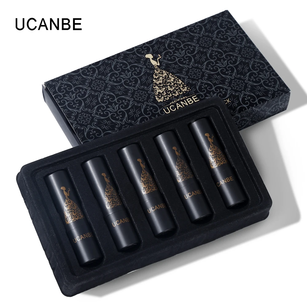 UCANBE, 5 шт./партия, мерцающий матовый набор из помад, бархатный ...