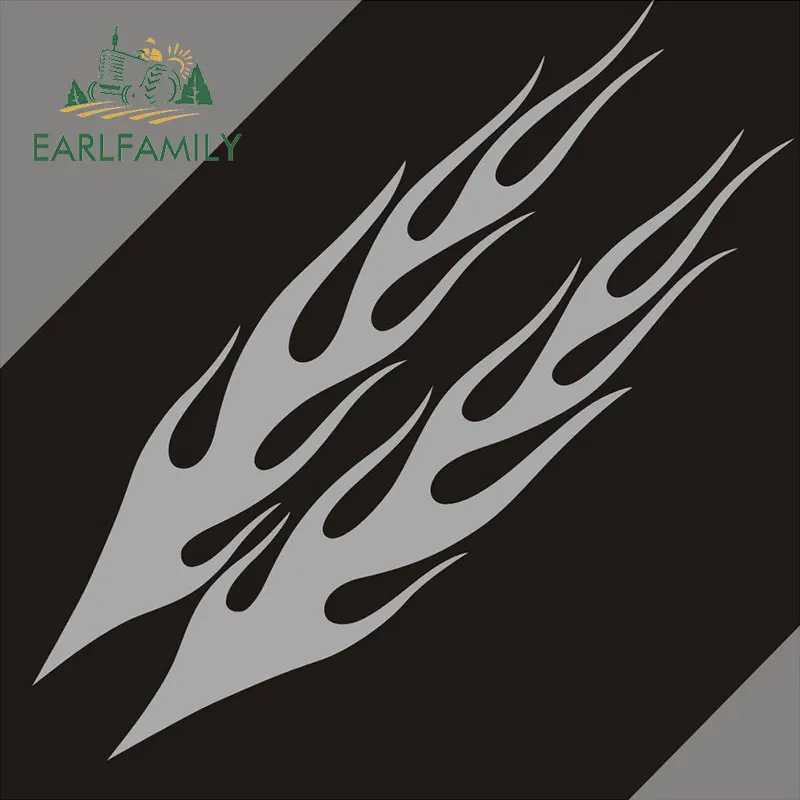 EARLFAMILY 75 см x 12,7 см 2x наклейка на голову автомобиля s гоночный огонь пламя графика капот комплект наклеек наклейка гоночный автомобиль Стайлинг