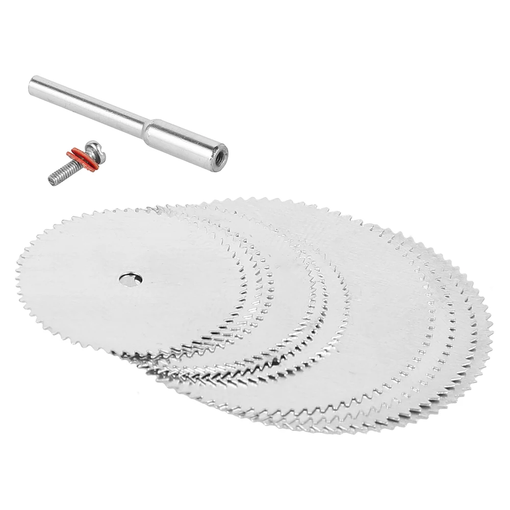 10pcs Mini Circular Saw Blade Electric Grinding Cutting Disc Rotary Tool for Dremel Metal Cutter Power Tool Wood Cutting Discs