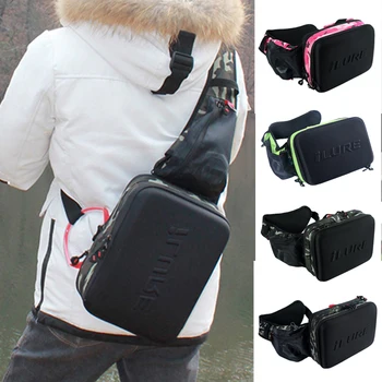 

ILure Multi-purpose Fishing Bag Large Outdoor Waterproof Fishing Tackle Storage Bag High Capacity With Bait Box