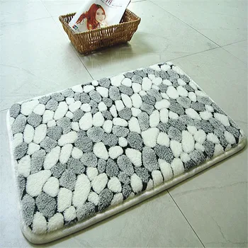 

40*60cm Bath Mat Bathroom Carpet Rug coral fleece Bathroom Mat kitchen Door Cheap and Convenience simple