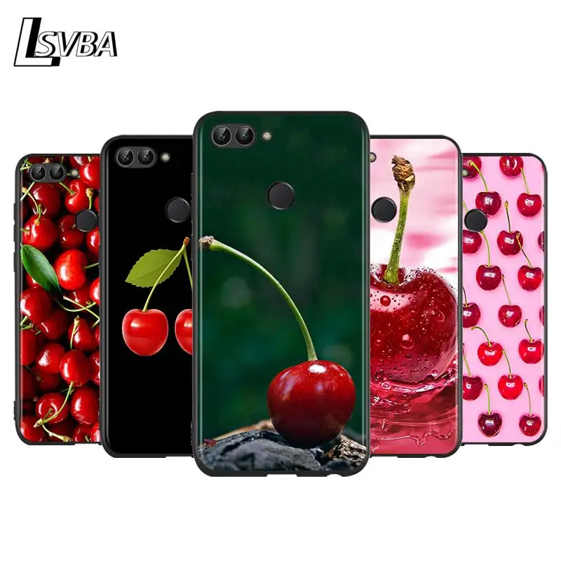 Pink Cherries for Huawei P Smart Z S Plus 2020 2019 Nova 5T 5i 5 4e 4 3i 3e 3 2i Phone Case Bright Black Cover | Мобильные телефоны