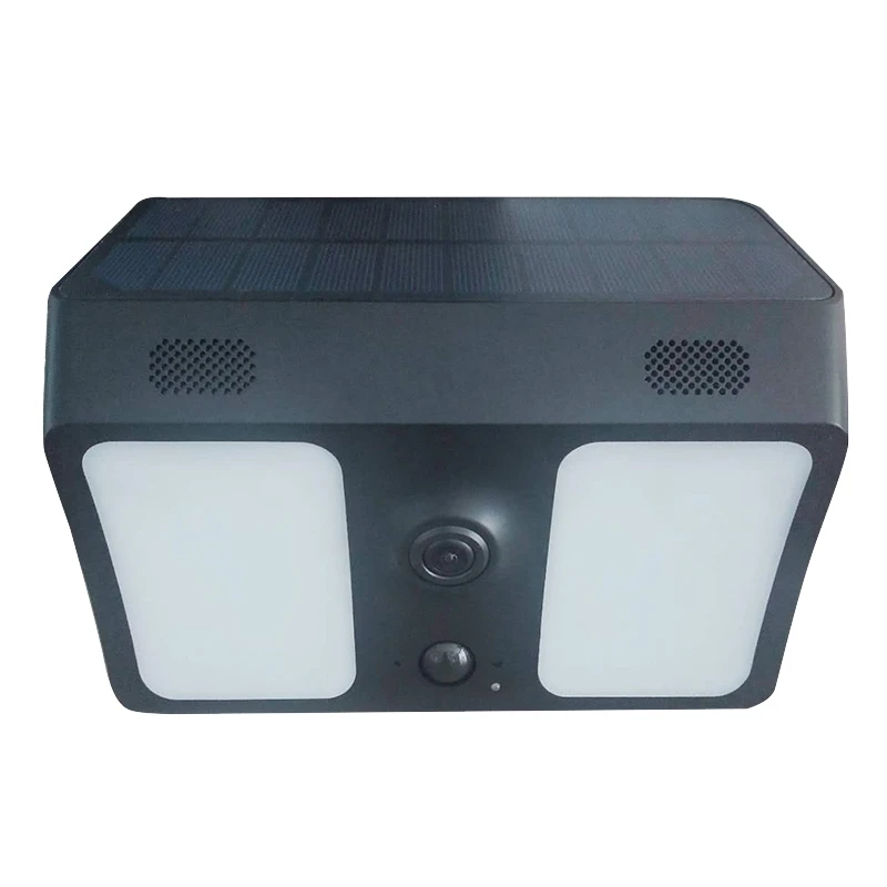 

Lowpower Consumption Solar Surveillance Camera Outdoor Wall Light Camera Wireless Hd Wifi Waterproof Camera Black