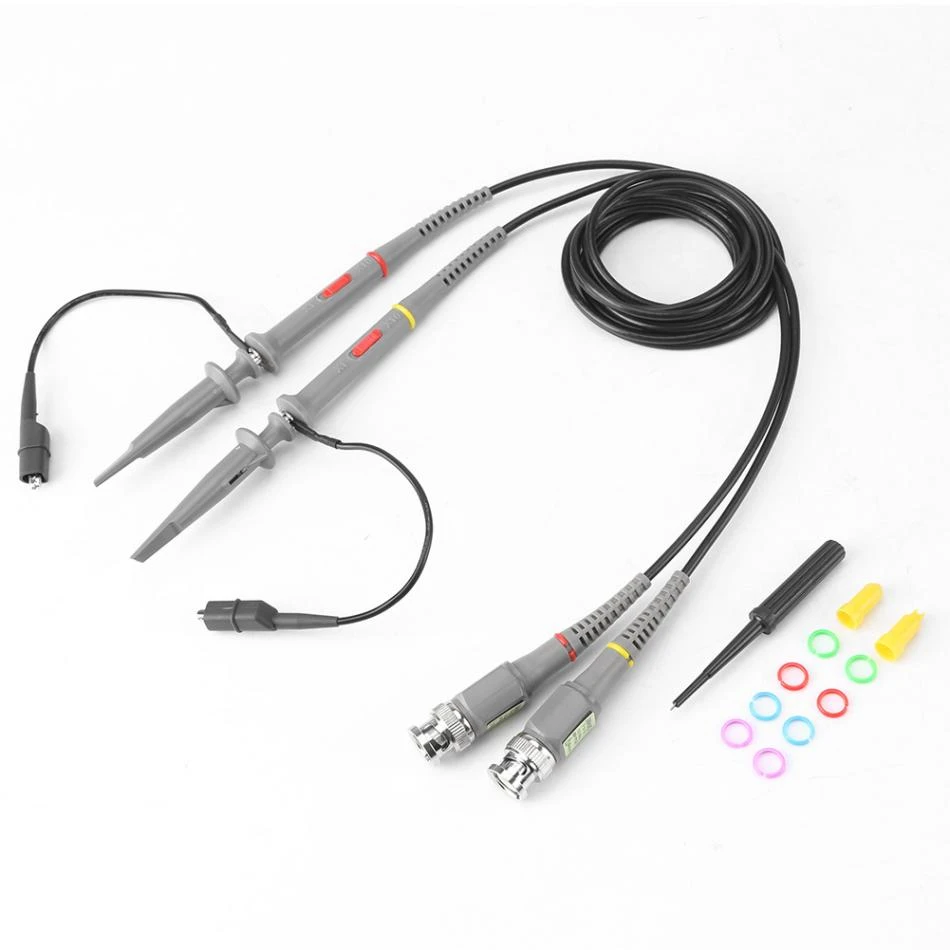 10X Switchable Test Cable Probes Test Leads Kit Oscilloscope Probe 200Mhz Oscilloscope Scope Test Probe Clip BNC Robe 1X 10X Switchable Test Cable Probes Test Leads Kit Oscilloscope Probe 200Mhz Oscilloscope Scope Test Probe Clip BNC Robe 1X