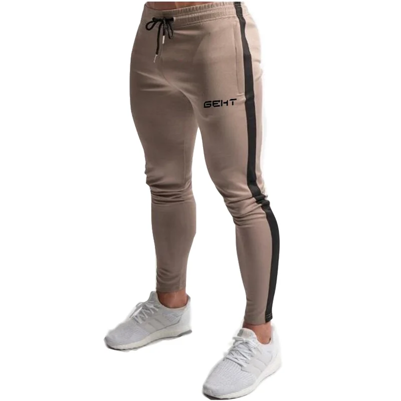 Men Gyms Pants Joggers Fitness Casual Long Pants Men Workout Skinny Sweatpants Jogger Tracksuit Cotton Trousers men trousers