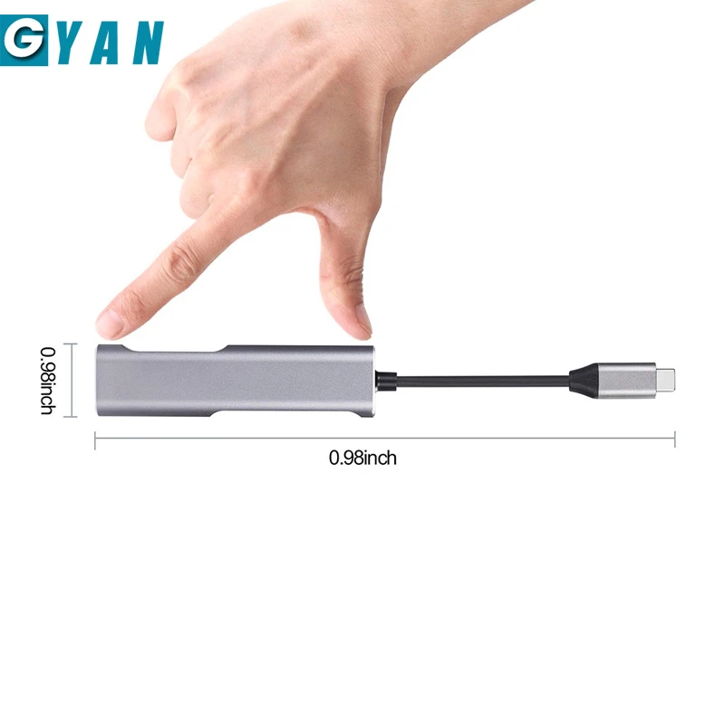 5 в 1 USB-C концентратор тип-c к USB 3,0+ HDMI 4K+ SD/TF кард-ридер Многофункциональный USB C концентратор адаптер для Macbook ПК Xiaomi Tablet Горячая Распродажа