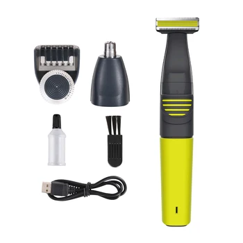 

VGR hair trimmer rechargeable 2 in 1 electric shaver nose hair trimmer body hair remover waterproof beard trimmer