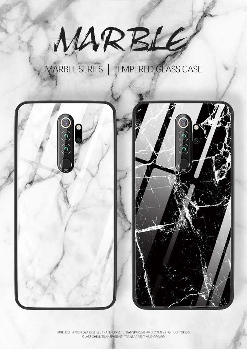 Мраморный чехол для телефона xiaomi redmi note 8 pro 8 t, чехол из закаленного стекла для xiaomi redmi note 8t t8 note8 pro, глянцевый чехол с пятнами