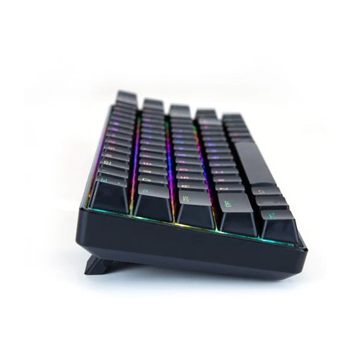 LEORY 68 клавиш USB 2,0 Проводная клавиатура синий переключатель RGB подсветка Механическая игровая клавиатура для ПК ноутбука