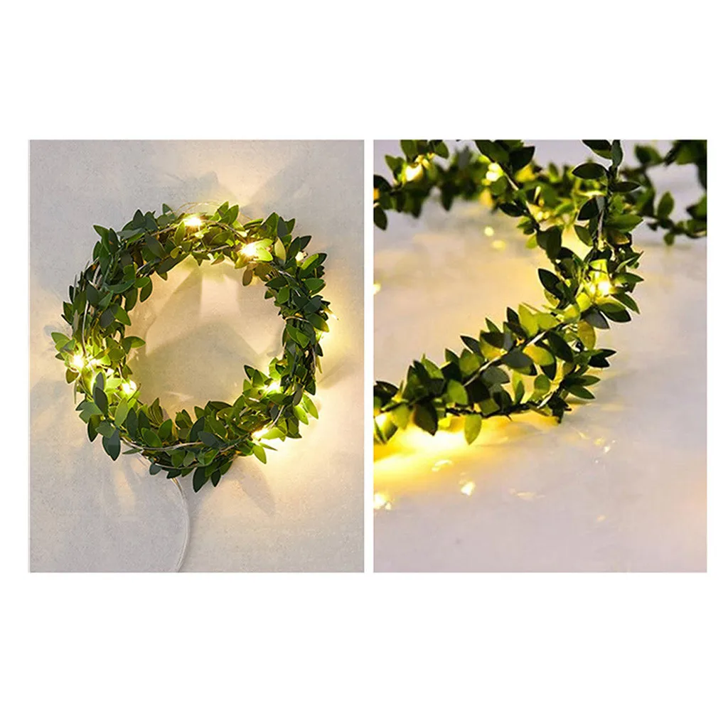 3M/5M LED Leaves Strings Christmas Lights Led Lights String Deal Copper Wire Lamp Interior Lighting for Home Decorations