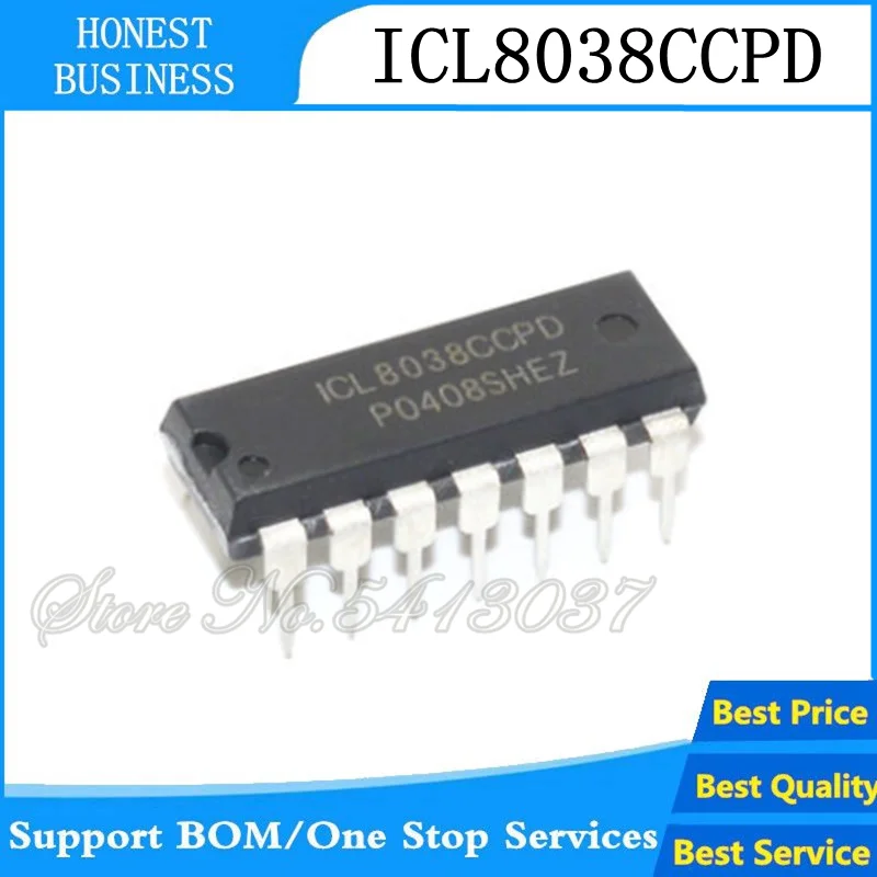 5 шт./лот ICL8038CCPD DIP14 ICL8038 DIP 8038CCPD 14 в наличии|Аксессуары для наушников| |