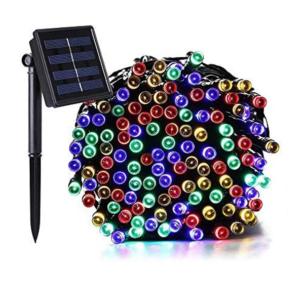 

12M 100 LED Solar Power Fairy String Lights Christmas Party Decor Garden Outdoor Lamp Multi Color