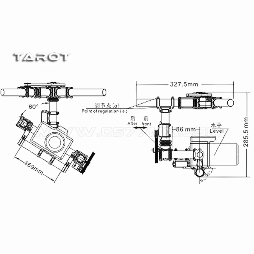 Таро-rc Непобедимый кроличьего меха; 2 карданный стабилизатор для TL100ACC для всех full-картинка sub-sLR камеры