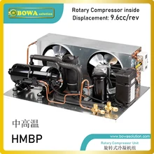 1 2HPair cooled condensing unit with vertical or horizontal rotary compressor is great choice for commerce