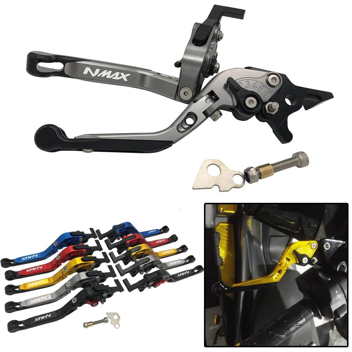 SEMSPEED 2020 новейший логотип NMAX для YAMAHA 155 125 NMAX155 NMAX125 Мотоцикл с ЧПУ складной
