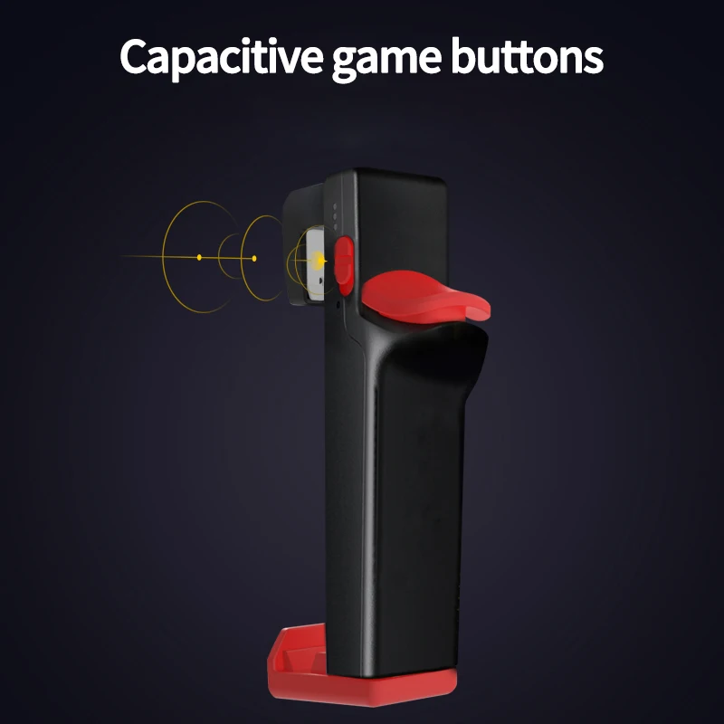  ABKT-Capacitive Phone Gamepad Mobile Trigger Game Controller for PUBG Android IOS One Hand Gaming J