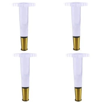 

4Pcs/Set 4Inch Tapered Acrylic Sofa Legs Plexiglass Table Legs Acrylic Cabinet Legs Furniture Accessories Chair Legs