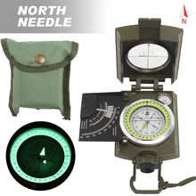 Складной флуоресцентный Компас Американский стиль для выживания на открытом воздухе туристическое снаряжение для кемпинга армейский Карманный компас Измеритель Уровня Наклона