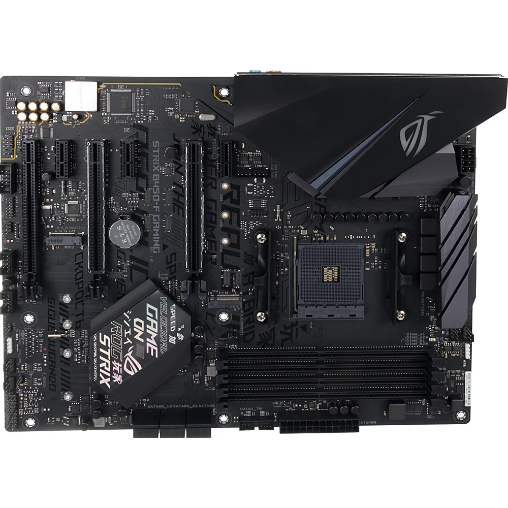 Материнская плата Asus ROG STRIX B450-F GAMING Soc-AM4 AMD B450 4xDDR4 ATX AC`97 8ch(7.1) GbLAN RAID