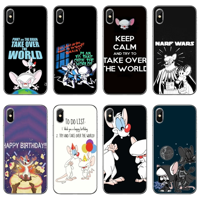 Мультяшный фильм Pinky And The Brain чехол для Xiaomi Mi 9 A1 8 SE Pro A2 Lite 6 6X 5 5s 5x4 note mix max 1 2s 3