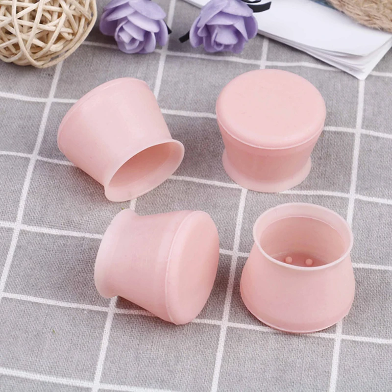 Nordic Pink 4 шт Силиконовые Круглые колпачки для ног стула, защитный рукав, нескользящий бесшумный коврик, мебель, стол, защита для ног, аксессуары для дома - Цвет: Nordic Pink