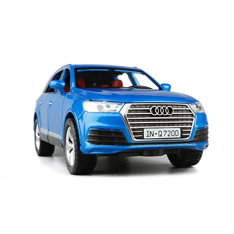 

Распродажа 1:32 модель внедорожника из сплава Q7, модель игрушечного автомобиля из литого под давлением, со звуком и светом, подарок на день рождения для детей, бесплатная доставка