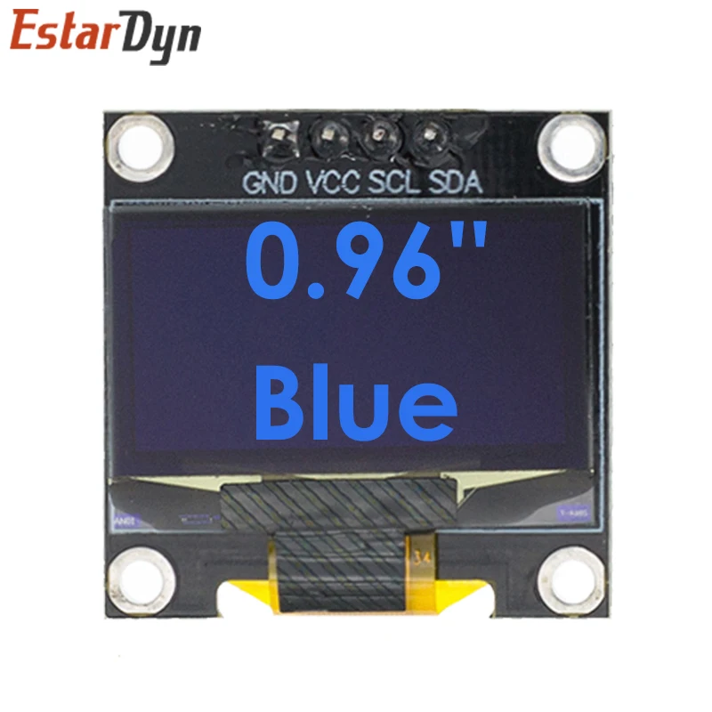 ROHS Certification 0.96 inch Oled Display Module IIC Serial White OLED SSD1315 128X64 I2C 12864 LCD Screen Board for Arduino