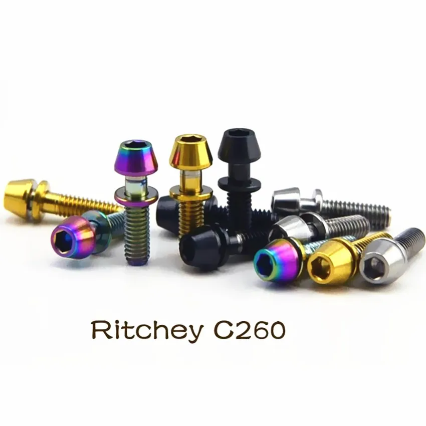 Титановые болты M4 x 15 мм для Ritchey C260 велосипедный стержень конусная Шестигранная