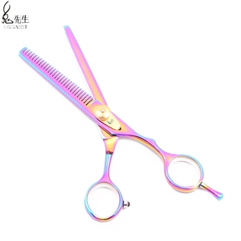 

Mr Rabbit 6.0" Japanese Steel Barber Scissors Hair Cutting Scissors Hairdressing Thinning Shears Multi-color Hair Scissors M1020