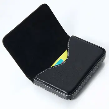 

New Business Credit Card Holder Business Card Holder ID Card Box Wallet Multi-card Storage Bag PU Leather