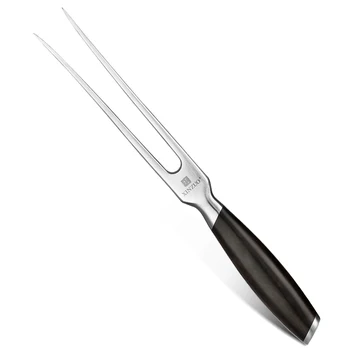 

XINZUO 155mm Forged Carving Fork High Carbon Premium 430 Stainless Steel Kitchen Knives Brand For Meat Cooking Tool Ebony Handle