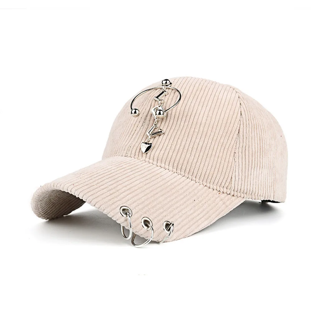 Beige Женская Вельветовая бейсболка Snapback Хип Хоп плоская шляпа M0802 - Цвет: Beige