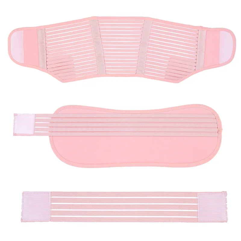 Прямая поставка; Новинка; пояс для беременных; мягкий пояс для беременных женщин; пояс для беременных; регулируемый сетчатый ремень - Цвет: strip pink
