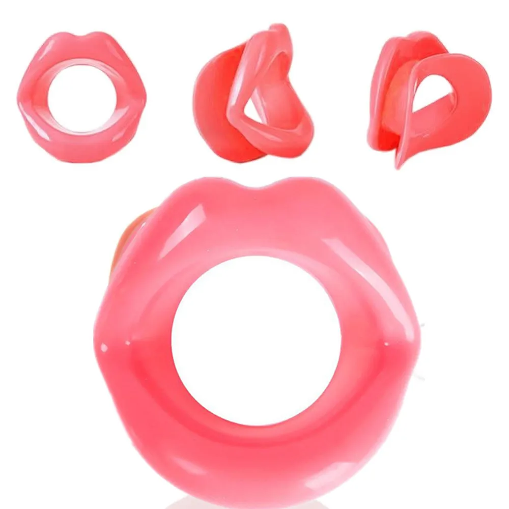 Silicone Rubber Face Lifting Lip Trainer Mouth Muscle Tightener Face Massage Exerciser Anti Wrinkle Lip Exercise Mouthpiece Tool