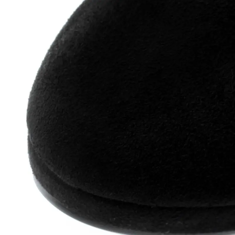 RIZABINA Bling Crystal Women Long Boots Platform Thin High Heel Shoes Winter Warm Over The Knee Boots Women Footwear Size 32-43
