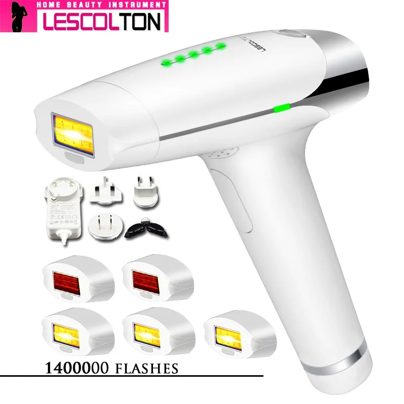 Six lamp white Больше ламп на выбор Lescolton IPL лазерная эпиляция t009 машина лазер постоянный бикини триммер электрический depiladora лазер - Цвет: Six lamp white