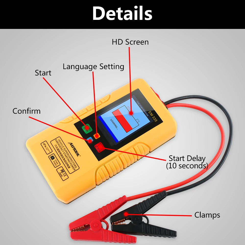 Autool EM335 Batteryless 12V 