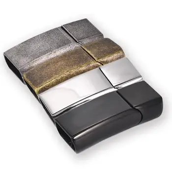 

2sets Vintage Magnetic Clasps 316L Stainless Steel Magnet Buckle For DIY Leather Bracelet Jewelry Making Findings Accessories