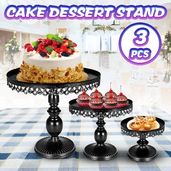 

3 Piece Cake Stand Cupcake Holder Dessert Holder Birthday Wedding Party Display Rack Cake Stand Set